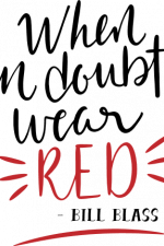 when in doubts wear red bill blass sayings free svg file