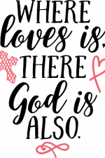 where loves is there god is also, religious free svg file