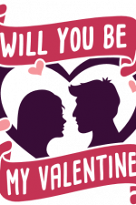 will you be my valentine, couple heart, valentine's day free svg file