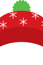 winter hat with snowflakes free svg file