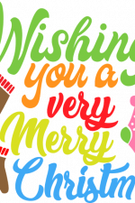 wishing you a very merry christmas, holiday free svg file