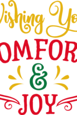 wishing you comfort and joy, christmas free svg file