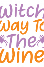 Witch Way To The Wine, Funny Halloween Free Svg File