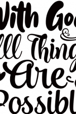with god all things are possible, bible verse free svg file