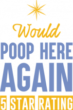 would poop here again 5 star rating, bathroom free svg file