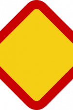 yellow road sign free svg file