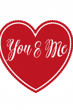 You And Me Heart, Love, Valentine's Day Free Svg File