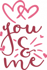 you and me, valentine's day free svg file