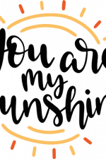 you are my sunshine, valentine's day free svg file