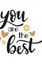 You Are The Best, Hearts Free Svg File