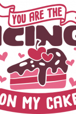you are the icing on my cake, valentine's day free svg file