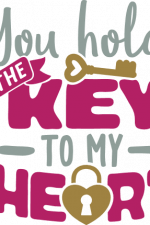 you hold the key to my heart, valentine's day free svg file