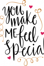you make me feel special, valentine's day free svg file