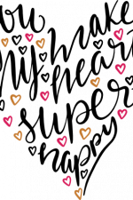 you make my heart super happy, valentine's day free svg file