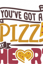 you've got a pizza my heart, valentine's day free svg file