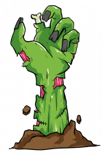 Zombie Hand Emerging From Ground, Halloween Free Svg File