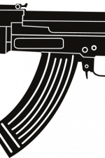 ak-47 rifle, weapon, gun - free svg file for members