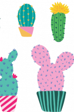 cactus in a pots, jars, succulent bundle free svg file