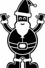 christmas gingerbread santa claus, holiday free svg file