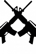 crossed rifles, taurus t4 classic, weapons, guns, - free svg file for members