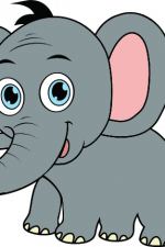 cute elephant baby clipart, kids room decoration free svg file