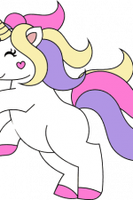 cute unicorn clipart, girly, fantasy animal free svg file