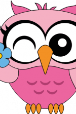 cute winking eye owl, girly room decoration free svg file