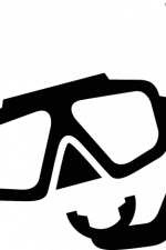 diving snorkel and googles, fishing, under water free svg file