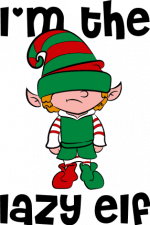 i'm the lazy elf, funny christmas, t-shirt design, free svg file