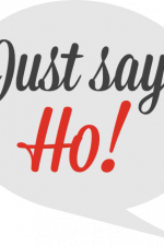 Just say ho in a speech bubble, santa ho, christmas free svg file