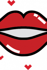 kiss lip, hearts, girly, valentine's day free svg file