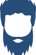 man hair and beard silhouette, dad, father's day free svg file