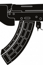 mini draco ak-47 clipart, gun, weapon free svg file