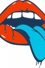 mouth with teeth and tongue out - free svg file for members