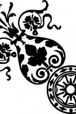 ornamental corner decoration free svg file