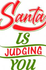 santa is judging you, funny, christmas, holiday free svg file