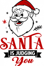 santa is judging you, funny, christmas, holiday free svg file