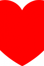 simple heart silhouette, love, valentine's day free svg file