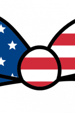 USA flag bow, 4th of july, america, independence day - free svg file for members