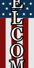 vertical welcome sign, porch sign, 4th of july - free svg file for members