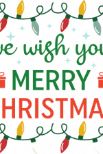 we wish you merry christmas, decorative holiday free svg file