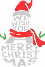 we wish you merry christmas, snowman words art, free svg file