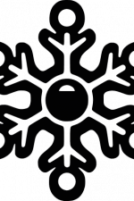 winter snowflake, decorative holiday free svg file