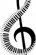 treble clef, piano keys, musician - free svg file for members