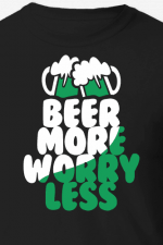 beer more worry less, saint patricks day free svg file