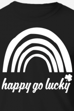 happy go lucky, rainbow, st patricks day free svg file