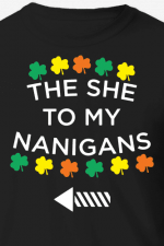 the she to my nanigans, saint patricks day free svg file