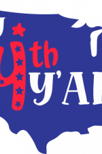 july 4th y'all, usa map, independence day free svg file