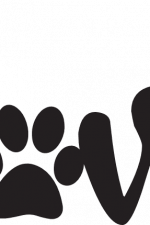 love sign, pet paw print free svg file