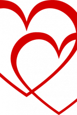 double hearts, love free svg file, clipart images